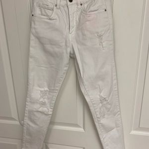 Grace and lace distressed denim XS